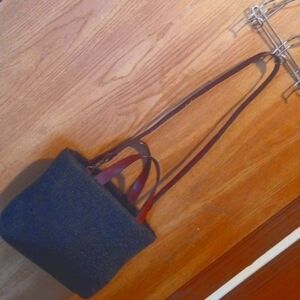 RARE Hobo International Textured Bag With Leather Handles/Strap